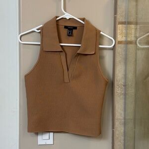 Sleeveless Collared Tank - SZ. M - New!
